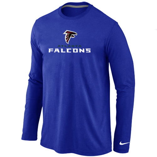 Nike Atlanta Falcons Authentic Logo Long Sleeve T-Shirt Blue,We sell and wholesale Nike Atlanta Falcons Authentic Logo Long Sleeve T-Shirt Blue on line form chian!