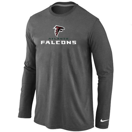 Nike Atlanta Falcons Authentic Logo Long Sleeve T-Shirt D.Gray,We sell and wholesale Nike Atlanta Falcons Authentic Logo Long Sleeve T-Shirt D.Gray on line form chian!