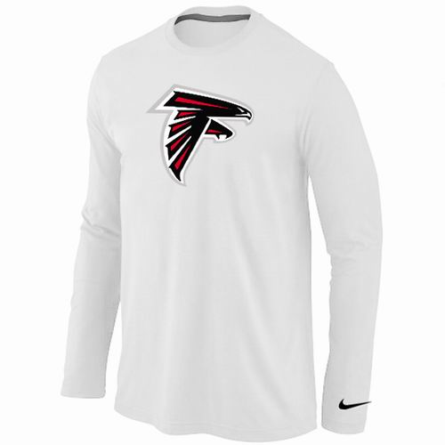 Nike Atlanta Falcons Logo Long Sleeve T-Shirt White,We sell and wholesale Nike Atlanta Falcons Logo Long Sleeve T-Shirt White on line form chian!