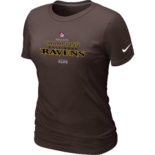 Nike Baltimore Ravens 2012 AFC Conference Champions Trophy Collection Long Women's Brown T-Shirt,We sell and wholesale Nike Baltimore Ravens 2012 AFC Conference Champions Trophy Collection Long Women's Brown T-Shirt on line form chian!