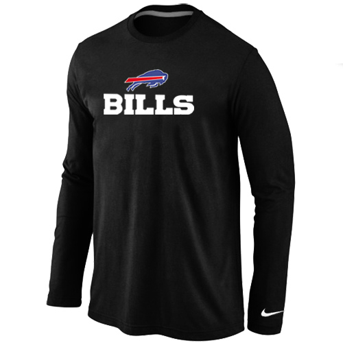 Nike Buffalo Bills Authentic Logo Long Sleeve T-Shirt Black,We sell and wholesale Nike Buffalo Bills Authentic Logo Long Sleeve T-Shirt Black on line form chian!