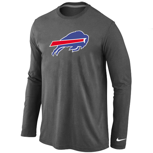 Nike Buffalo Bills Logo Long Sleeve T-Shirt D.Gray,We sell and wholesale Nike Buffalo Bills Logo Long Sleeve T-Shirt D.Gray on line form chian!