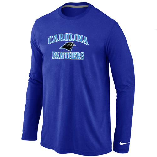 Nike Carolina Panthers Heart & Soul Long Sleeve T-Shirt Blue,We sell and wholesale Nike Carolina Panthers Heart & Soul Long Sleeve T-Shirt Blue on line form chian!