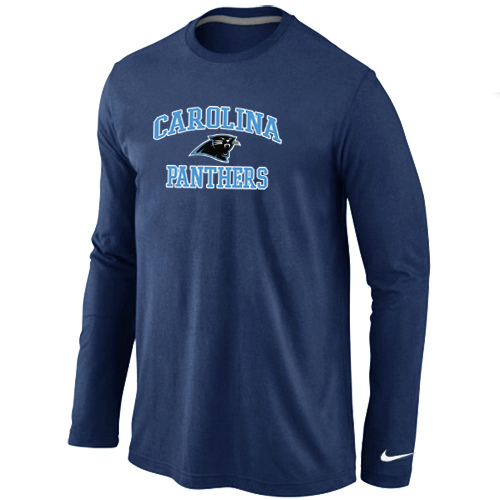 Nike Carolina Panthers Heart & Soul Long Sleeve T-Shirt D.Blue,We sell and wholesale Nike Carolina Panthers Heart & Soul Long Sleeve T-Shirt D.Blue on line form chian!