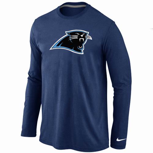 Nike Carolina Panthers Logo Long Sleeve T-Shirt D.Blue,We sell and wholesale Nike Carolina Panthers Logo Long Sleeve T-Shirt D.Blue on line form chian!