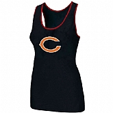 Nike Chicago Bears Ladies Big Logo Tri-Blend Racerback stretch Tank Top Black,baseball caps,new era cap wholesale,wholesale hats