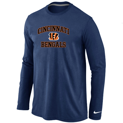 Nike Cincinnati Bengals Heart & Soul Long Sleeve T-Shirt D.Blue,We sell and wholesale Nike Cincinnati Bengals Heart & Soul Long Sleeve T-Shirt D.Blue on line form chian!