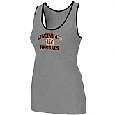Nike Cincinnati Bengals Heart x26 Soul Tri-Blend Racerback stretch Tank Top L.grey,baseball caps,new era cap wholesale,wholesale hats