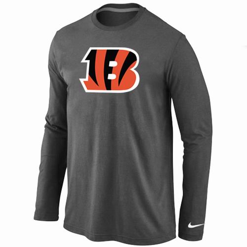 Nike Cincinnati Bengals Logo Long Sleeve T-Shirt D.Gray,We sell and wholesale Nike Cincinnati Bengals Logo Long Sleeve T-Shirt D.Gray on line form chian!