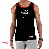 Nike Cincinnati Reds Home Practice men Tank Top Black,baseball caps,new era cap wholesale,wholesale hats