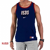 Nike Cincinnati Reds Home Practice men Tank Top D.Blue,baseball caps,new era cap wholesale,wholesale hats