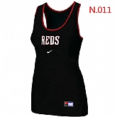 Nike Cincinnati Reds Tri-Blend Racerback stretch Tank Top Black,baseball caps,new era cap wholesale,wholesale hats