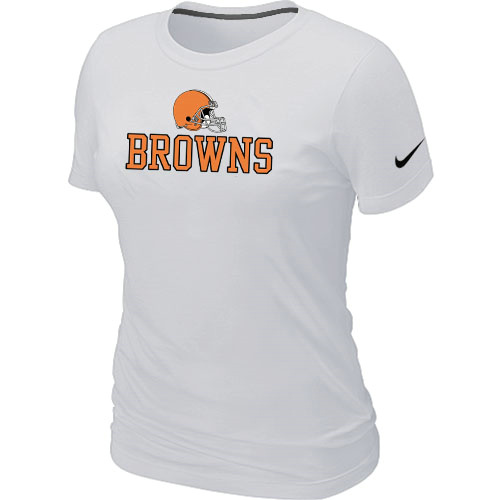 Nike Cleveland Browns Authentic Logo Women's T-Shirt White,We sell and wholesale Nike Cleveland Browns Authentic Logo Women's T-Shirt White on line form chian!