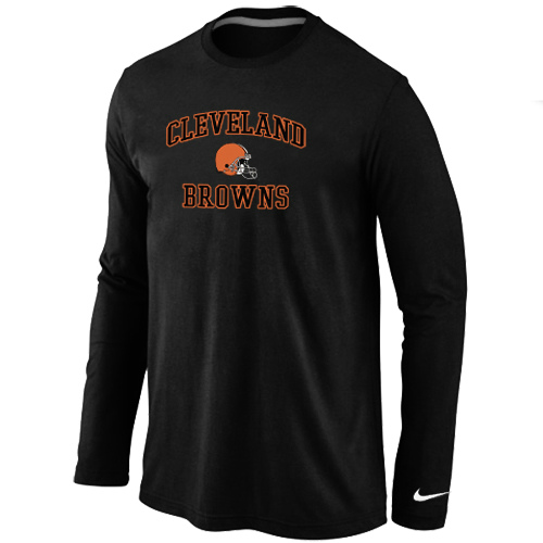 Nike Cleveland Browns Heart & Soul Long Sleeve T-Shirt Black,We sell and wholesale Nike Cleveland Browns Heart & Soul Long Sleeve T-Shirt Black on line form chian!