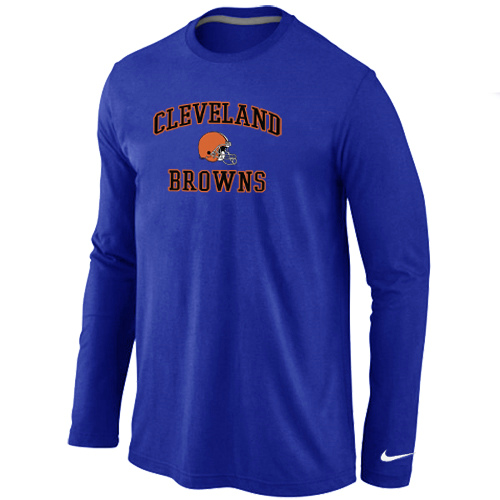 Nike Cleveland Browns Heart & Soul Long Sleeve T-Shirt Blue,We sell and wholesale Nike Cleveland Browns Heart & Soul Long Sleeve T-Shirt Blue on line form chian!