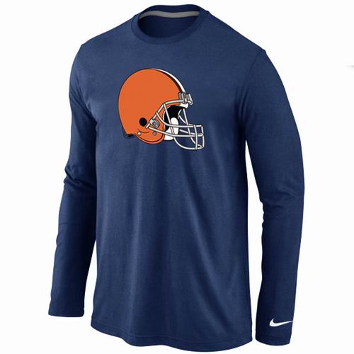 Nike Cleveland Browns Logo Long Sleeve T-Shirt D.Blue,We sell and wholesale Nike Cleveland Browns Logo Long Sleeve T-Shirt D.Blue on line form chian!