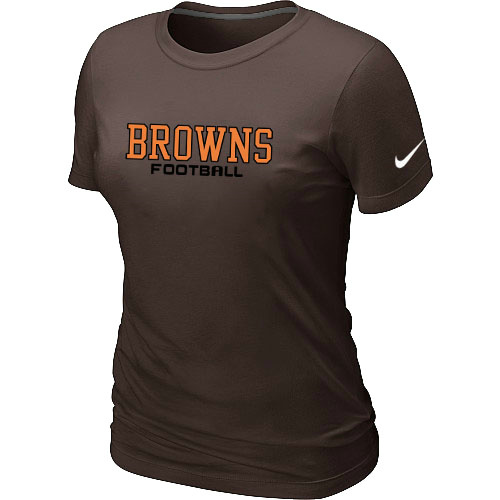 Nike Cleveland Browns Sideline Legend Authentic Font Women's T-Shirt Brow,We sell and wholesale Nike Cleveland Browns Sideline Legend Authentic Font Women's T-Shirt Brow on line form chian!