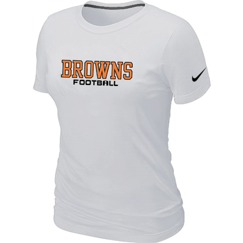 Nike Cleveland Browns Sideline Legend Authentic Font Women's T-Shirt White,We sell and wholesale Nike Cleveland Browns Sideline Legend Authentic Font Women's T-Shirt White on line form chian!