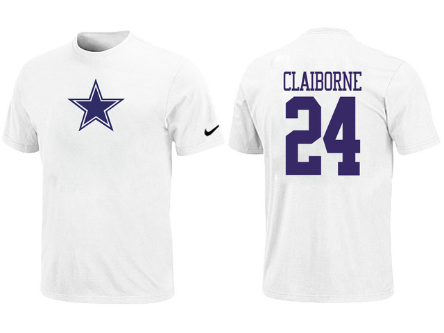 Nike Dallas Cowboys 24 CLAIBORNE Name & Number T-Shirt White,We sell and wholesale Nike Dallas Cowboys 24 CLAIBORNE Name & Number T-Shirt White on line form chian!
