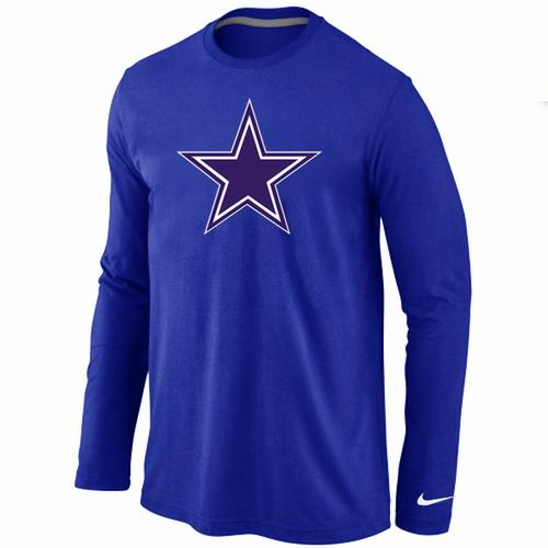 Nike Dallas Cowboys Logo Long Sleeve T-Shirt Blue,We sell and wholesale Nike Dallas Cowboys Logo Long Sleeve T-Shirt Blue on line form chian!