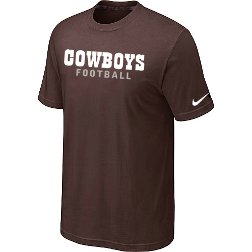 Nike Dallas Cowboys Sideline Legend Authentic Font T-Shirt Brown,We sell and wholesale Nike Dallas Cowboys Sideline Legend Authentic Font T-Shirt Brown on line form chian!