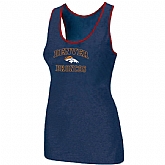 Nike Denver Broncos Heart x26 Soul Tri-Blend Racerback stretch Tank Top Blue,baseball caps,new era cap wholesale,wholesale hats