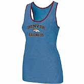 Nike Denver Broncos Heart x26 Soul Tri-Blend Racerback stretch Tank Top L.Blue,baseball caps,new era cap wholesale,wholesale hats