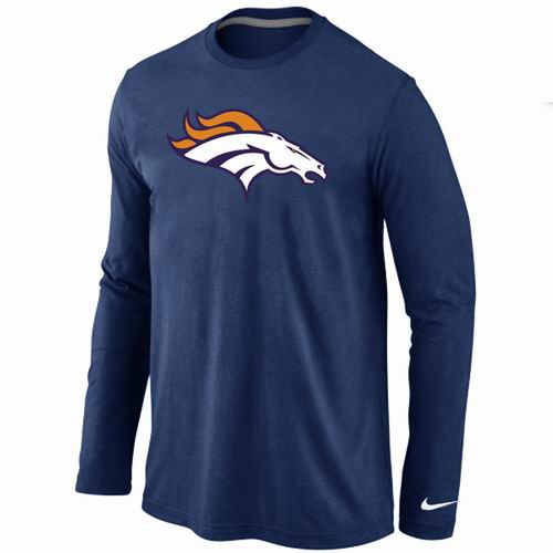Nike Denver Broncos Logo Long Sleeve T-Shirt D.Blue,We sell and wholesale Nike Denver Broncos Logo Long Sleeve T-Shirt D.Blue on line form chian!