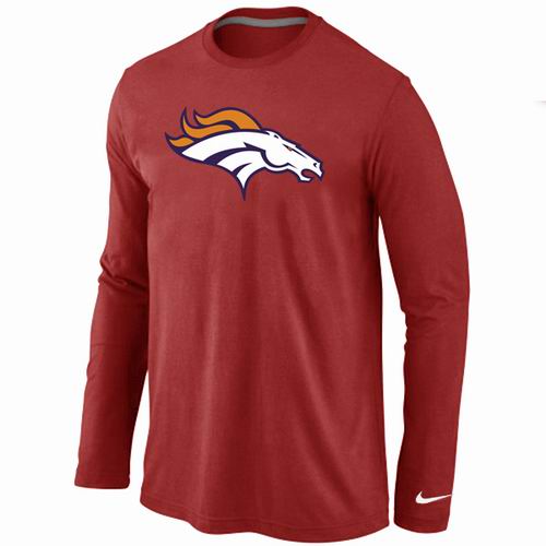 Nike Denver Broncos Logo Long Sleeve T-Shirt Red,We sell and wholesale Nike Denver Broncos Logo Long Sleeve T-Shirt Red on line form chian!