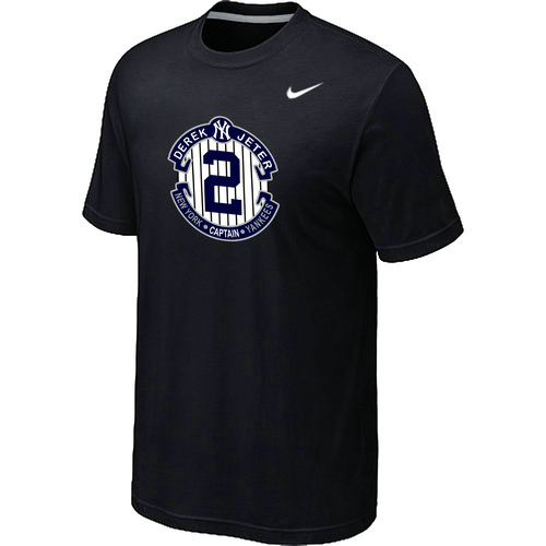 Nike Derek Jeter New York Yankees Official Final Season Commemorative Logo T-Shirt Black,We sell and wholesale Nike Derek Jeter New York Yankees Official Final Season Commemorative Logo T-Shirt Black on line form chian!