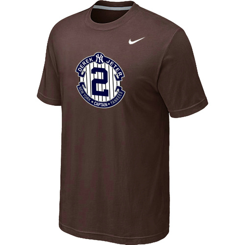 Nike Derek Jeter New York Yankees Official Final Season Commemorative Logo T-Shirt Brown,We sell and wholesale Nike Derek Jeter New York Yankees Official Final Season Commemorative Logo T-Shirt Brown on line form chian!