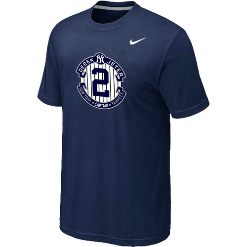Nike Derek Jeter New York Yankees Official Final Season Commemorative Logo T-Shirt Dark blue,We sell and wholesale Nike Derek Jeter New York Yankees Official Final Season Commemorative Logo T-Shirt Dark blue on line form chian!