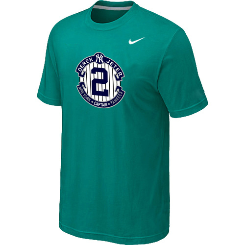 Nike Derek Jeter New York Yankees Official Final Season Commemorative Logo T-Shirt Green,We sell and wholesale Nike Derek Jeter New York Yankees Official Final Season Commemorative Logo T-Shirt Green on line form chian!