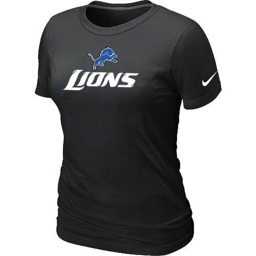 Nike Detroit Lions Authentic Logo Women's T-Shirt BLack,We sell and wholesale Nike Detroit Lions Authentic Logo Women's T-Shirt BLack on line form chian!