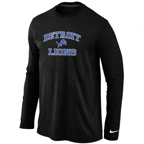Nike Detroit Lions Heart & Soul Long Sleeve T-Shirt Black,We sell and wholesale Nike Detroit Lions Heart & Soul Long Sleeve T-Shirt Black on line form chian!