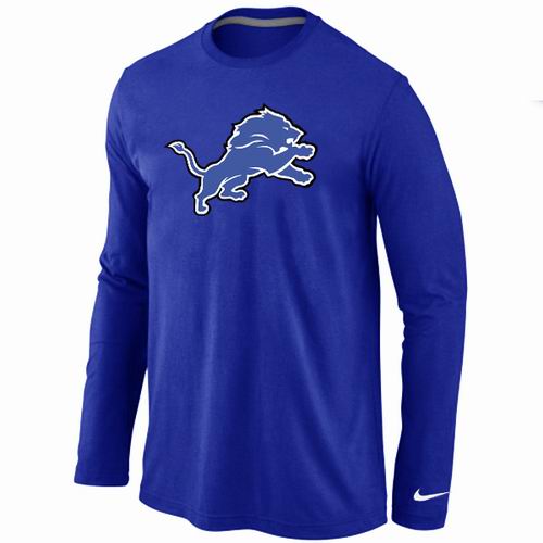 Nike Detroit Lions Logo Long Sleeve T-Shirt Blue,We sell and wholesale Nike Detroit Lions Logo Long Sleeve T-Shirt Blue on line form chian!