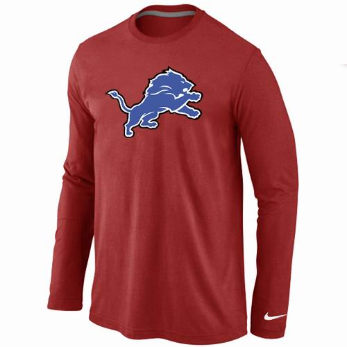 Nike Detroit Lions Logo Long Sleeve T-Shirt Red,We sell and wholesale Nike Detroit Lions Logo Long Sleeve T-Shirt Red on line form chian!