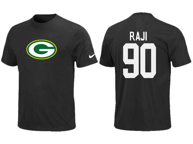 Nike Green Bay Packers 90 RAJI Name & Number T-Shirt Black,We sell and wholesale Nike Green Bay Packers 90 RAJI Name & Number T-Shirt Black on line form chian!