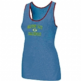Nike Green Bay Packers Heart x26 Soul Tri-Blend Racerback stretch Tank Top L.Blue,baseball caps,new era cap wholesale,wholesale hats