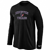 Nike Houston Texans  Heart & Soul Long Sleeve T-Shirt Black