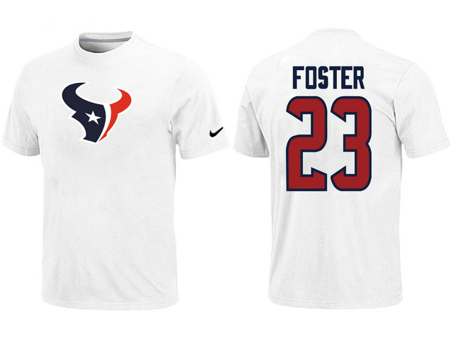Nike Houston Texans 23 FOSTER Name & Number White T-Shirt,We sell and wholesale Nike Houston Texans 23 FOSTER Name & Number White T-Shirt on line form chian!