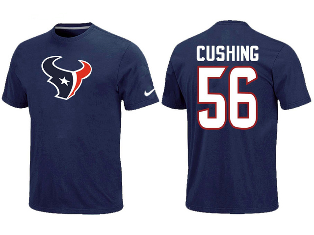 Nike Houston Texans 56 Cushing Name & Number Blue T-Shirt,We sell and wholesale Nike Houston Texans 56 Cushing Name & Number Blue T-Shirt on line form chian!