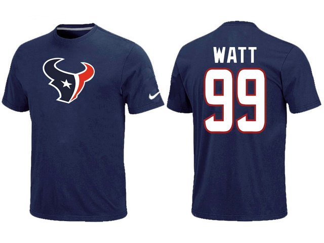 Nike Houston Texans 99 Watt Name & Number Blue T-Shirt,We sell and wholesale Nike Houston Texans 99 Watt Name & Number Blue T-Shirt on line form chian!