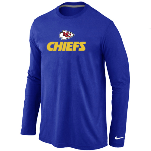 Nike Kansas City Chiefs Authentic Logo Long Sleeve T-Shirt Blue,We sell and wholesale Nike Kansas City Chiefs Authentic Logo Long Sleeve T-Shirt Blue on line form chian!