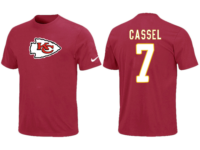 Nike Kansas City Chiefs Dexter 7 CASSEL Name & Number T-Shirt Red,We sell and wholesale Nike Kansas City Chiefs Dexter 7 CASSEL Name & Number T-Shirt Red on line form chian!