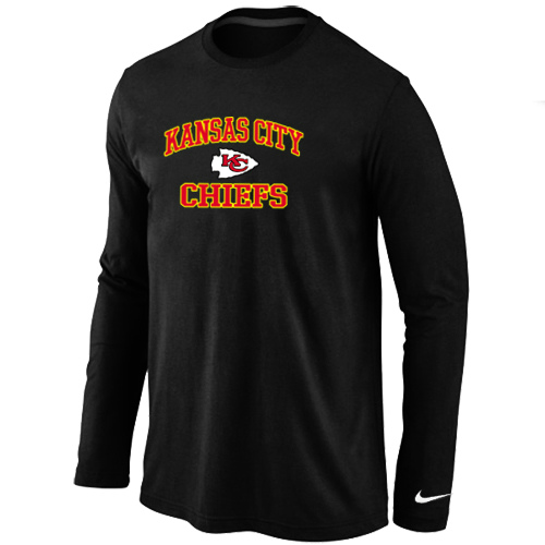 Nike Kansas City Chiefs Heart & Soul Long Sleeve T-Shirt Black,We sell and wholesale Nike Kansas City Chiefs Heart & Soul Long Sleeve T-Shirt Black on line form chian!