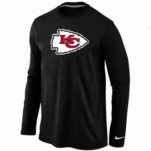 Nike Kansas City Chiefs Logo Long Sleeve T-Shirt black,We sell and wholesale Nike Kansas City Chiefs Logo Long Sleeve T-Shirt black on line form chian!