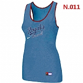 Nike Kansas City Royals Tri-Blend Racerback stretch Tank Top L.Blue,baseball caps,new era cap wholesale,wholesale hats