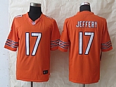 Nike Limited Chicago Bears #17 Jeffery Orange Jerseys