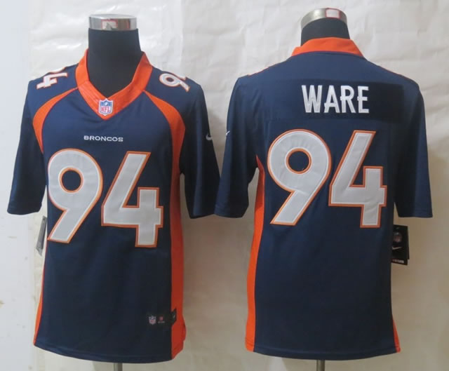 Nike Limited Denver Broncos #94 Ware Blue Jerseys,We sell and wholesale Nike Limited Denver Broncos #94 Ware Blue Jerseys on line form chian!